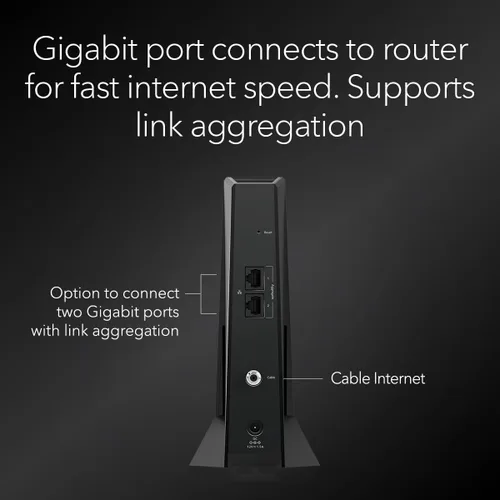Miniatura 8 de NETGEAR Nighthawk DOCSIS 3.1 Módem de cable de división media/alta (CM2500) – Aprobado para las velocidades más rápidas de hoy y compatible