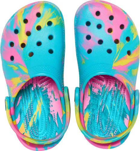 Miniatura 5 de Zuecos Crocs clásicos con diseño de teñido anudado marmoleado (para niños)