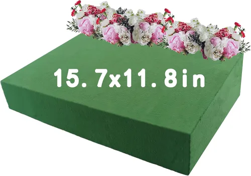 Miniatura 10 de Prashent Guirnalda de espuma húmeda floral de 9.2 pies para flores frescas, espuma húmeda floral para decoración del hogar, jardín, boda, puerta