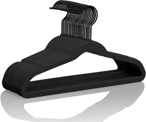Miniatura 17 de MIZGI Perchas de terciopelo para niños, perchas antideslizantes para niños grandes, perchas de 14 pulgadas para jóvenes, ropa para adolescentes