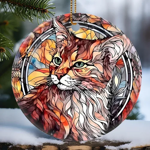 Miniatura 21 de Touber Adorno Navideño, Adorno de Navidad, Idea de Regalo de Vacaciones, Recuerdo Familiar, Cerámica Redonda, Intercambio de Regalos, Idea de Abeja