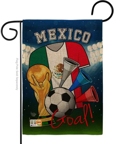 Miniatura 12 de Juego de bandera de México de la Copa del Mundo de Fútbol de México para jardín, juego de portería, pelota de fútbol, entretenimiento, actividad