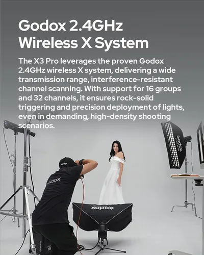 Miniatura 5 de Godox Disparador de flash inalámbrico X3 Pro X3Pro-C TTL para Canon, compatible con sincronización de alta velocidad de 1/8000s, control remoto