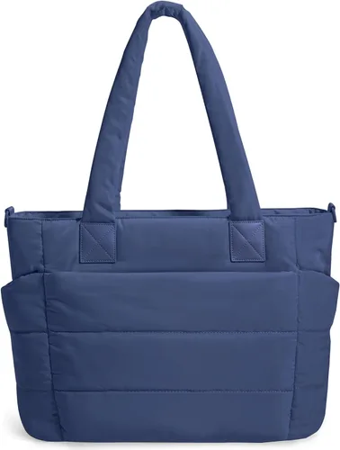 Miniatura 16 de Bolso de mano acolchado para mujer, bolso grande de enfermera, bolso de hombro con cremallera para trabajo y viajes