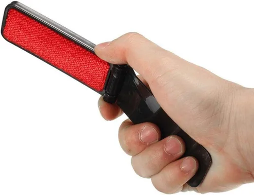 Miniatura 9 de Mini cepillo portátil plegable para pelusas para viajes, bolsa de viaje para eliminar el pelo de las mascotas, herramienta de limpieza de pelusa