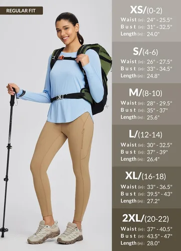 Miniatura 133 de BALEAF - Camisetas de sol de manga larga para mujer, con FPU 50+, para senderismo, ligeras, de secado rápido, protección contra rayos ultravioleta