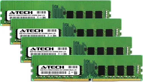 Miniatura 2 de A-Tech Kit de 32 GB (4 x 8 GB) RAM para Supermicro Super X11SAT-F, X11SCL-F, X11SSD-F, X11SSH-F, X11SSM-F, X11SSW-4TF, X11SSW-F DDR4 2133MHz