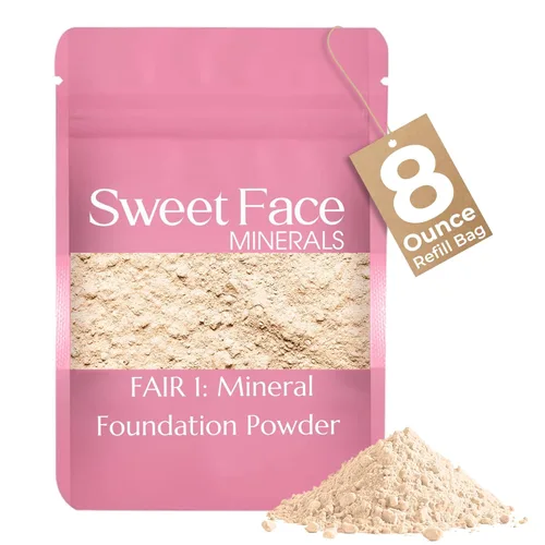 Miniatura 35 de Sweet Face Minerals - Recambio de polvo de base (BEIGE) (bolsa de 0.42 oz) por Sweet Face Minerals, polvo de maquillaje ligero y mineral suelto