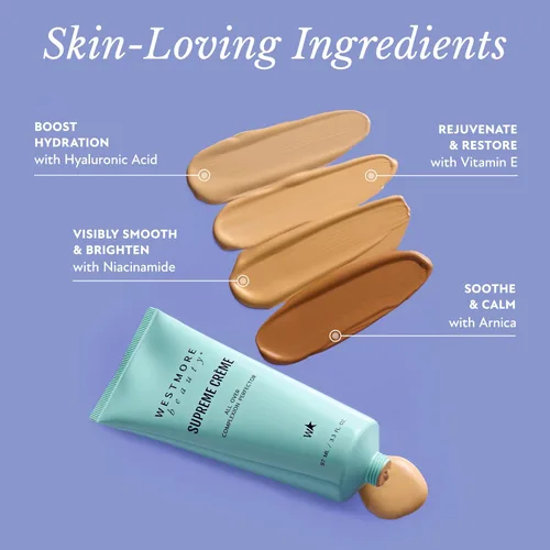 Miniatura 4 de Westmore Beauty Supreme Creme All-Over Complexion Perfector – Base CC Cream Foundation de larga duración - Impermeable y resistente a