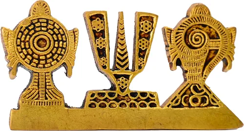 Miniatura 9 de Shankh Diya Deepam Vishnu Diya Shankhu Deepam Lámpara tradicional profunda para Pooja Aarti Templo Mandir Decoración Decoración y Regalo