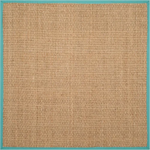 Miniatura 173 de Safavieh Natural Fiber NF114P - Alfombra redonda de hierba marina, tejido de canasta, con borde, de 244 cm, color gris Natural/ gris