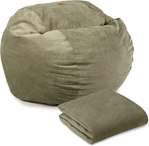 Miniatura 11 de CordaRoy's Funda para puf de felpilla tamaño Queen (el puf se vende por separado), selva tropical