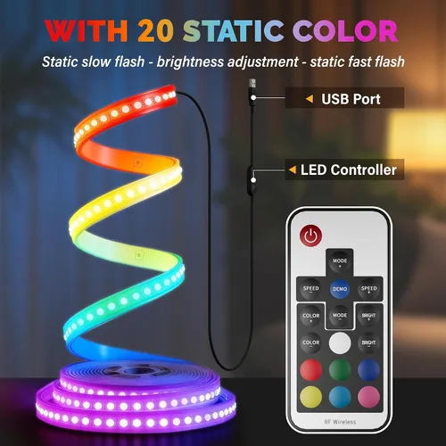 Miniatura 8 de YESHOMY Mesa de Centro Elevable de 40" con Almacenamiento Oculto y Luces LED Multicolor, Mesa Cuadrada Moderna de Madera con 4 Estantes Abiertos