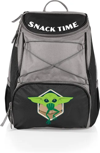 Miniatura 11 de ONIVA - a Picnic Time brand - Mochila térmica Star Wars PTX - Mochila suave y fresca - Bolsa de almuerzo aislada Star Wars Mandalorian Grogu - Azul