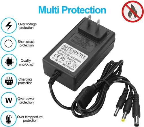 Miniatura 2 de Cargador de 24 V de iones de litio 24V-1A Cargador AC/DC para la mayoría de masajeadores de 24 V, batería de carga CC 0.217 x 0.098 in / 0.083 in