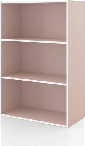 Miniatura 46 de Homes: Inside + Out Apexa - Estantería organizadora de almacenamiento de 2 cubos, estantería apilable de madera para cubos para organización