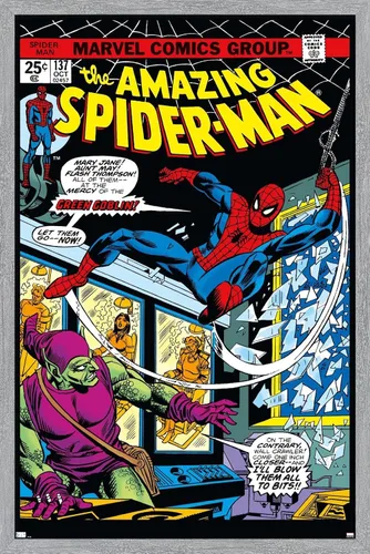 Miniatura 6 de Marvel Comics Spider-Man - Póster de pared Amazing Spider-Man #137, 22.4 pulgadas de largo x 14.7 pulgadas de ancho, versión premium sin marco