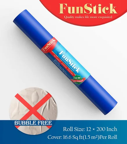 Miniatura 7 de FunStick Papel tapiz azul real, papel adhesivo azul mate para gabinetes, papel de pared extraíble autoadhesivo para paredes de habitación