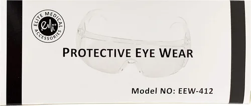 Miniatura 7 de EMI # 412 - Lentes de seguridad transparentes para usar sobre lentes, antivaho y antiarañazos, para profesionales médicos, laboratorios y lugares