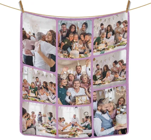 Miniatura 45 de Regalos personalizados de cumpleaños para el Día del Padre, para papá, abuelo, hombres, manta personalizada con fotos para mi papá, regalos de hija