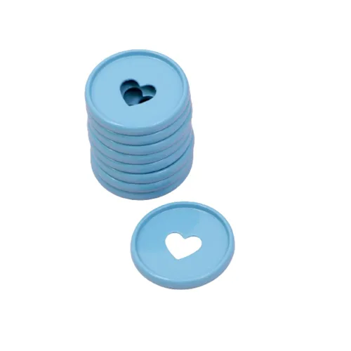 Miniatura 13 de Craftelier - Anillas de Disco M Metálicas con Corte de Troquel en Forma de Corazón para Encuadernación de Scrapbooking para Planners, Agendas