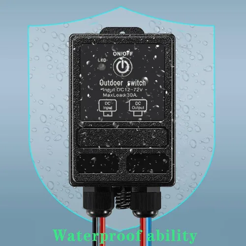 Miniatura 3 de Interruptor de control remoto inalámbrico de 12 voltios con conector SAE, interruptor remoto inalámbrico impermeable de largo alcance de 328 pies