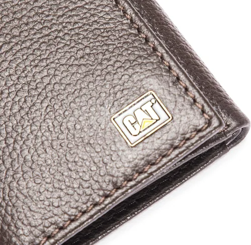 Miniatura 7 de Caterpillar Billetera triple de cuero para hombre con ventana de identificación