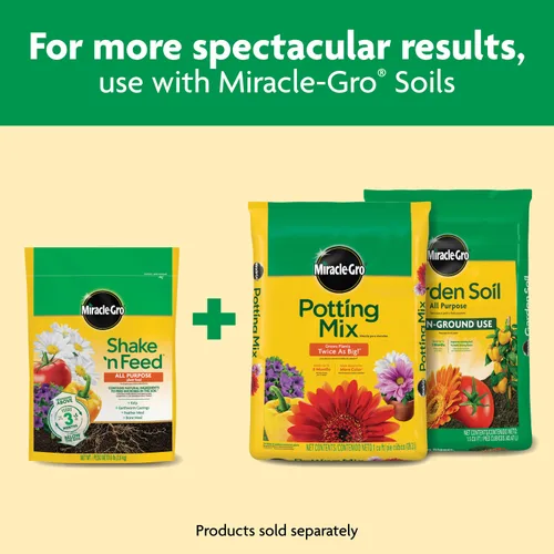 Miniatura 10 de Miracle-Gro Shake 'N Feed - Alimento vegetal multiusos, para plantas en el suelo y en macetas, nutrición por hasta 3 meses, 8 lbs.