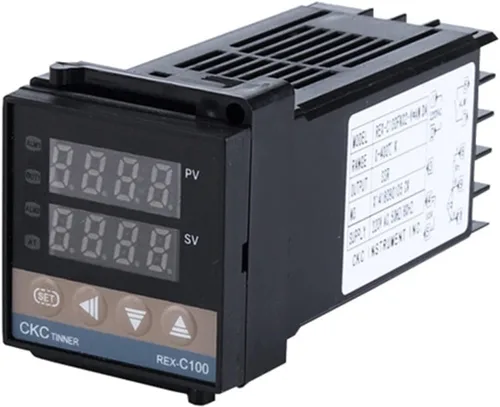 Miniatura 9 de REX-C100 Digital RKC PID Thermostat Temperature Controller Digital 240V REX-C100＋K Thermocouple Probe＋Heat Sink＋40A SSR(3pcs)