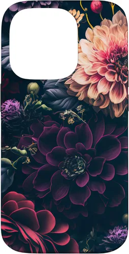 Miniatura 17 de Dahlia Flower Moody Dark Floral Pink and Purple Pattern Case for iPhone 17