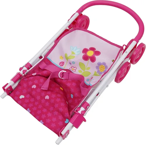 Miniatura 3 de 509 Crew Garden 3 piezas Stroll n Care - El juego de muñecas incluye un cochecito medio plegable, patio de juegos y silla alta, juego de simulación