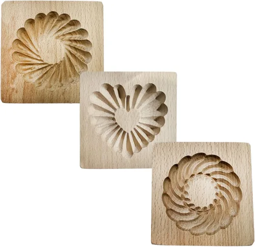 Miniatura 25 de Molde de Galletas de Madera, Molde de Horneado 3D, Herramienta de Decoración de Gravura para Artesanía, Adecuado para Halloween, Acción de Gracias