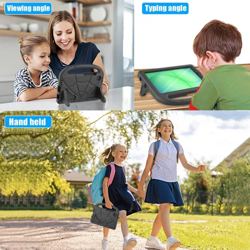 Miniatura 7 de Funda infantil para Samsung Galaxy Tab A11 /A9 de 8.7 pulgadas versión 2025/2023, ligera, a prueba de golpes, apta para niños, con protector