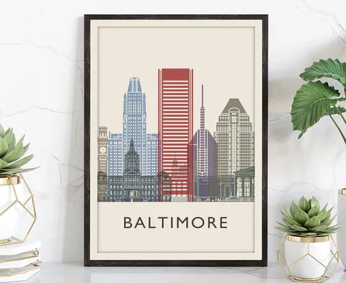 Miniatura 22 de Póster de horizonte de San Antonio, impresión de paisaje urbano y monumento, arte de pared para el hogar, decoración de pared de oficina, 12 x 18