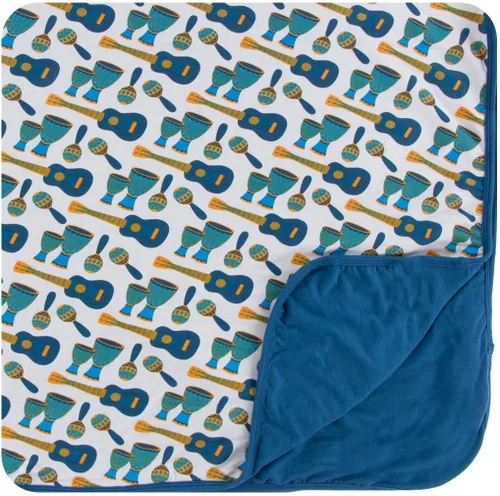Miniatura 7 de KicKee Pants Manta estampada para niños pequeños, casas de Amazon, talla única