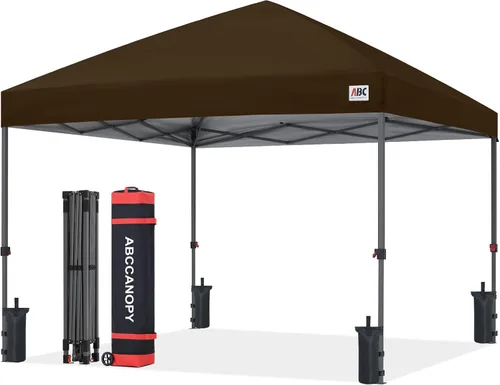 Miniatura 50 de ABCCANOPY Tienda de campaña desplegable de 10 x 10, refugio instantáneo de fácil instalación con bolsa con ruedas, toldo resistente al aire libre