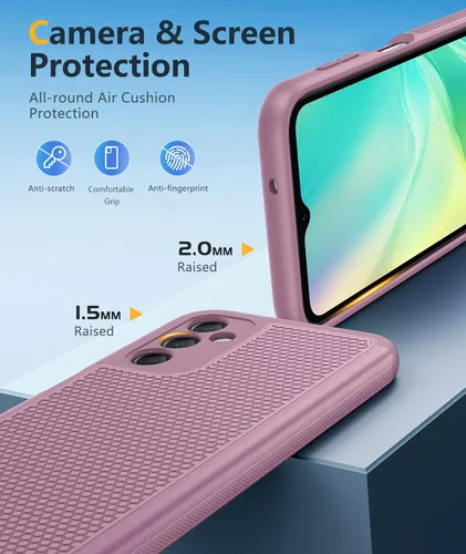 Miniatura 686 de FNTCASE Funda para iPhone 17 Pro: Fundas delgadas translúcidas de color azul claro compatibles con MagSafe, protección completa de la cámara
