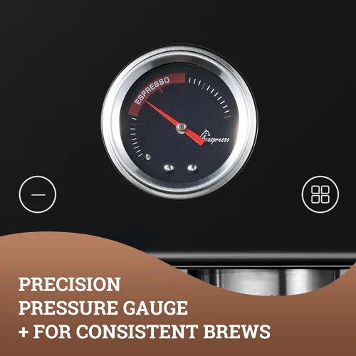 Miniatura 7 de Máquina de espresso con distribución automática y tazón con molinillo, cafetera barista con cold brew, espumador de leche para latte, máquina