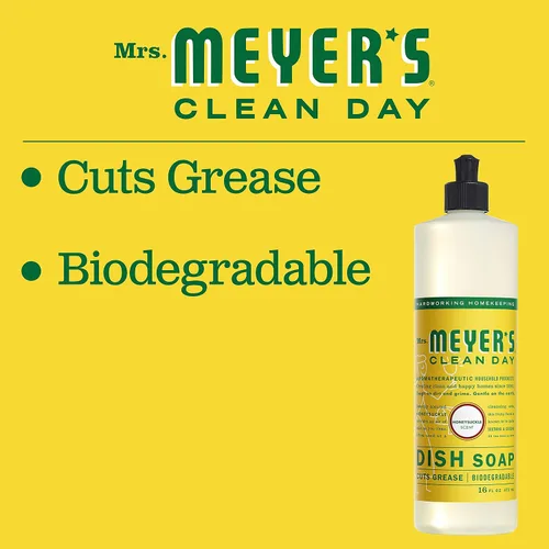 Miniatura 123 de Mrs. Meyer’s Clean Day - Detergente líquido para platos, aroma a lavanda, botella de 16 oz
