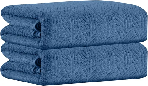 Miniatura 14 de CHINO Juego de 8 toallas de baño turquesa, 2 toallas grandes/2 toallas de mano/4 toallitas, toalla de baño grande de 600 GSM, toalla de secado