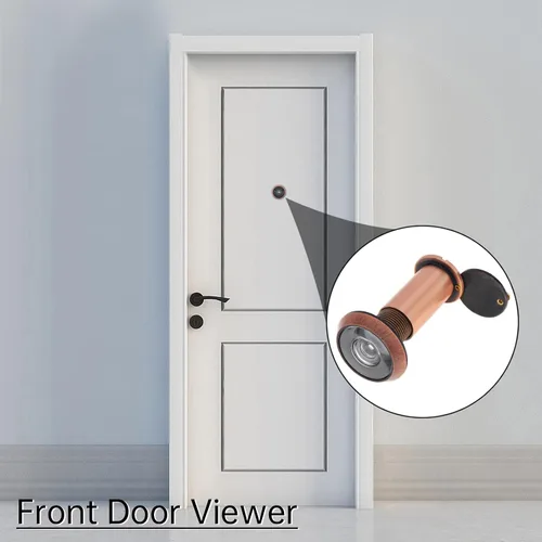 Miniatura 8 de Mirilla de puerta, latón macizo de 200 grados con broca de 16 MM para puertas de 1-1/2" a 2-3/8", mirilla de puerta de 5/8 pulgadas de diámetro