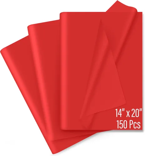 Miniatura 11 de Sanzix - 150 hojas de papel de seda kraft a granel de 14x20 pulgadas - Papel de regalo marrón para bolsas de regalo, boda, cumpleaños y Papel kraft