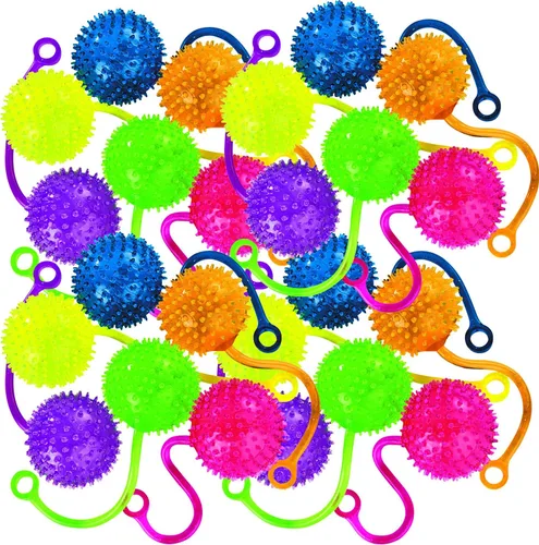 Fun Express Mini Pelotas YoYo de Agua de Neón Juego a Granel de 24 - Recuerdos de Fiesta para Bolsas de Regalos de Cumpleaños de Niños | Juguetes de