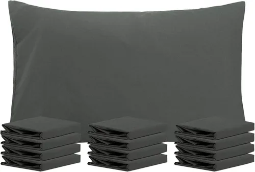 Miniatura 22 de NTBAY Paquete de 12 fundas de almohada Queen 100% microfibra cepillada, súper suaves y acogedoras, resistentes a las arrugas, la decoloración