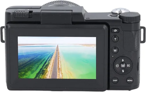Miniatura 2 de Cámara digital 4K HD, cámara de 48MP con pantalla abatible de 180 grados, cámara de enfoque automático con pantalla de 3 pulgadas, batería de 800