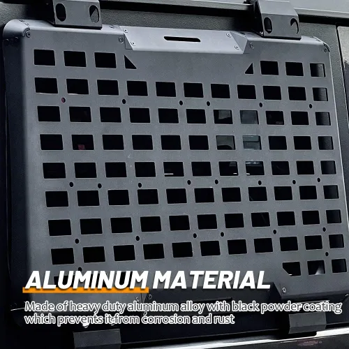 Miniatura 4 de Kit de panel lateral MOLLE para ventana trasera con almacenamiento, decoración protectora para la ventana trasera para Jeep Wrangler 2018-2025 JL