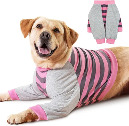 Miniatura 10 de FUAMEY Manga de recuperación para perros con protector de codo, camisa para perros para dejar de lamer las articulaciones, traje de manga larga