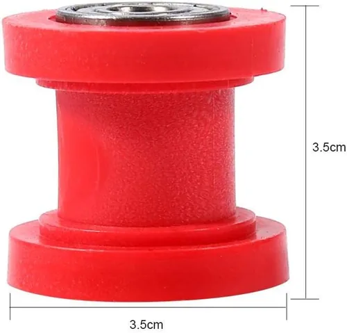 Miniatura 7 de Keenso Rueda guía tensor de rodillo de cadena de 0.315 pulgadas, guía universal de rueda tensor de cadena de polea para motocicleta, Pit Dirt Mini