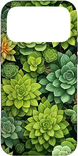 Miniatura 22 de Funda para iPhone 12 Pro Max Suculenta Plantas Botánicas Verde Floral Patrón Flor Cactus