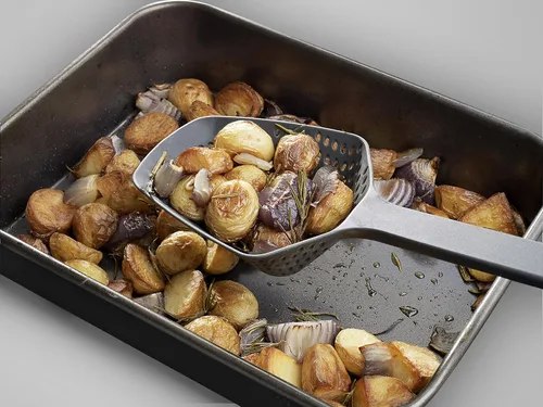 Miniatura 4 de Joseph Joseph Scoop Plus Colador, Cucharón Drenaje/Filtro, Cucharón, Drena y Sirve, resistente al calor hasta 200°C (392°F), Apto para lavavajillas